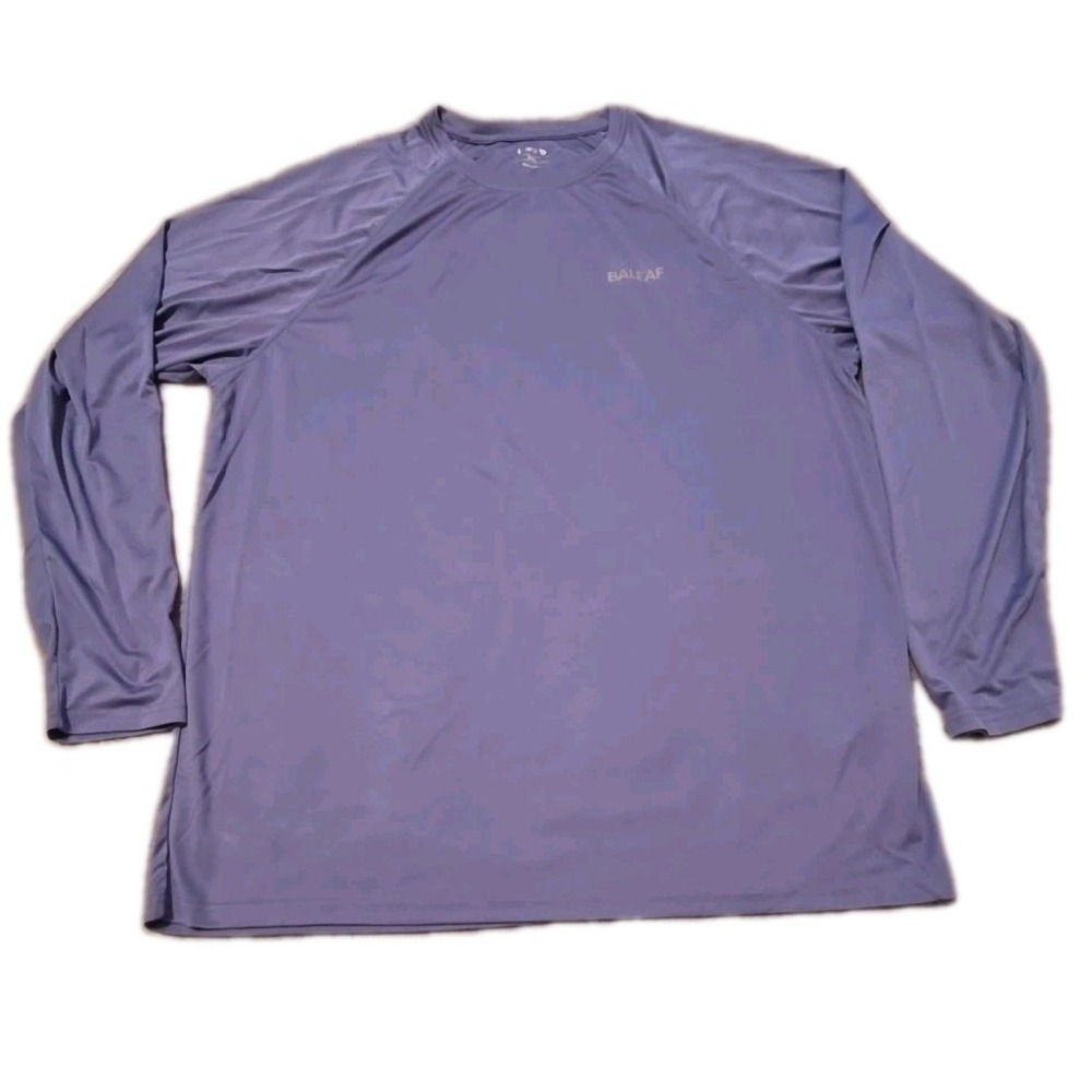 Baleaf Mens 3XL Athletic Pullover Shirt Purple Long Sleeve Training Gym Workout